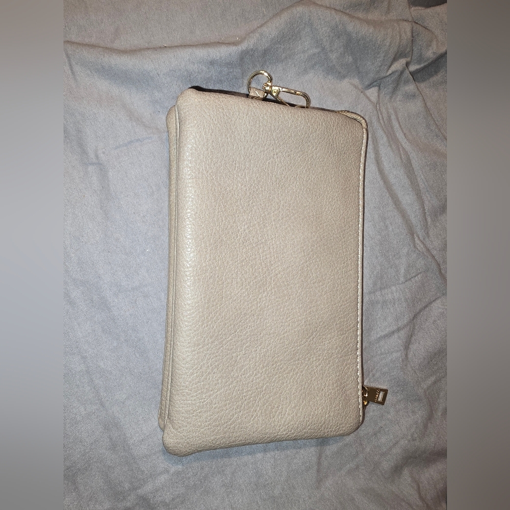Elegant Cream Leather Women's Bag